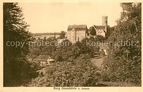 AK / Ansichtskarte Kohren Sahlis Burg Gnandstein Kohren Sahlis