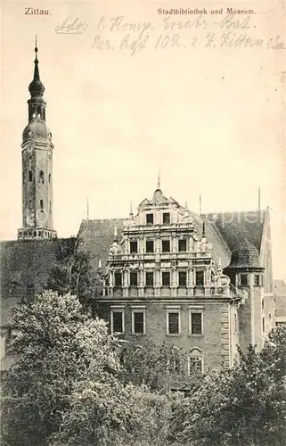 AK / Ansichtskarte Zittau Stadtbibliothek Museum Zittau