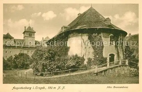 AK / Ansichtskarte Augustusburg Altes Brunnenhaus Augustusburg