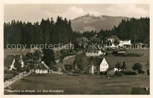 AK / Ansichtskarte Carlsfeld_Erzgebirge Auersberg Panorama Carlsfeld Erzgebirge