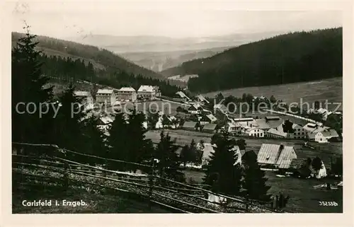 AK / Ansichtskarte Carlsfeld_Erzgebirge Panorama Carlsfeld Erzgebirge