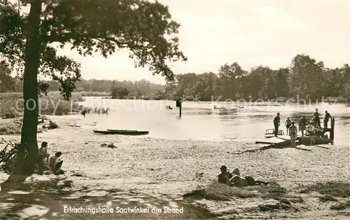 AK / Ansichtskarte Berlin Tegel Erfrischungshalle Saatwinkel am Strand Berlin Tegel