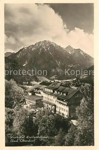 AK / Ansichtskarte Bad_Oberdorf Kurhotel Luitpoldbad Bad_Oberdorf