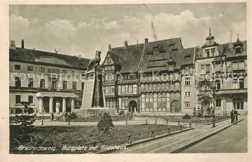 AK / Ansichtskarte Braunschweig Burgplatz mit Gildehaus Braunschweig