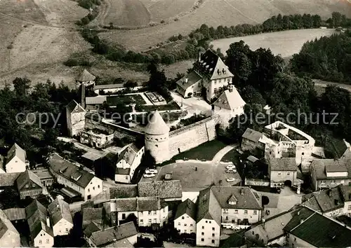 AK / Ansichtskarte Hohenberg_Eger Burg Hohenberg Fliegeraufnahme Hohenberg Eger