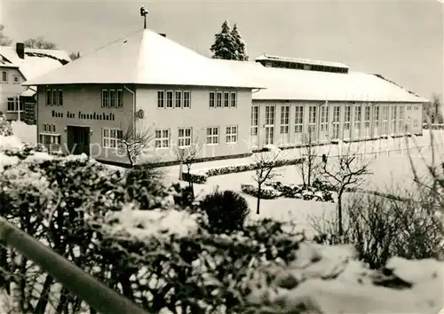 AK / Ansichtskarte Oberhof_Thueringen Haus der Freundschaft Oberhof Thueringen