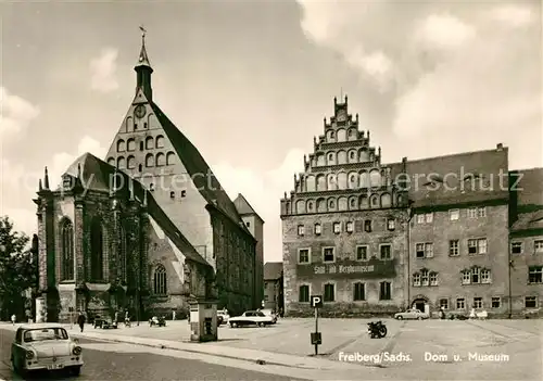 AK / Ansichtskarte Freiberg_Sachsen Dom und Museum Freiberg Sachsen