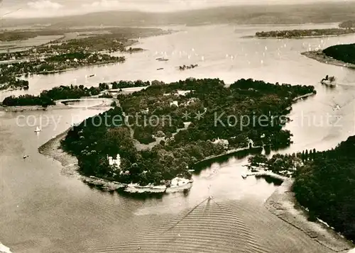 AK / Ansichtskarte Wannsee Gaststaette Blockhaus Nikolskoe Fliegeraufnahme Wannsee