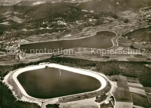 AK / Ansichtskarte Nuernberg Fliegeraufnahme mit Stausee Happurg Nuernberg