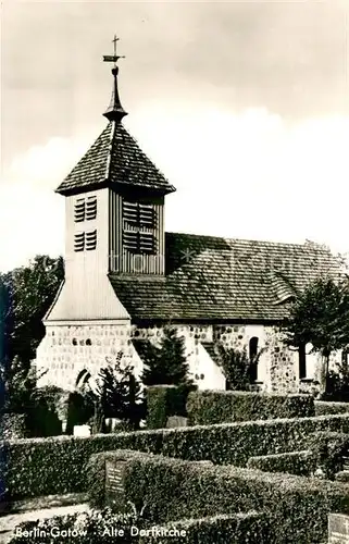 AK / Ansichtskarte Gatow_Berlin Alte Dorfkirche Gatow Berlin