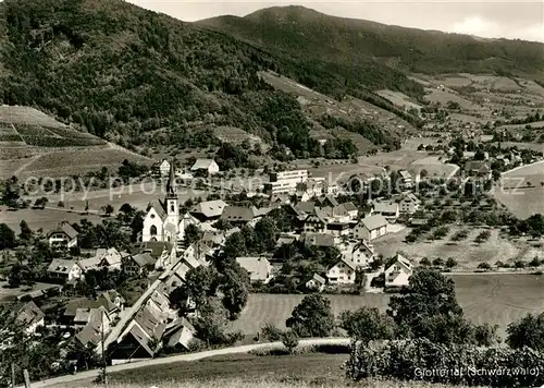 AK / Ansichtskarte Glottertal Panorama Kirche Glottertal