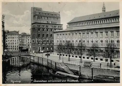 AK / Ansichtskarte Hamburg ueberseehaus Commerz Privatbank Hamburg