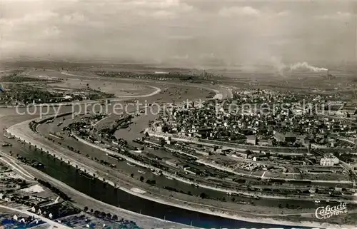 AK / Ansichtskarte Duisburg_Ruhr Fliegeraufnahme Hafen Rhein Duisburg Ruhr