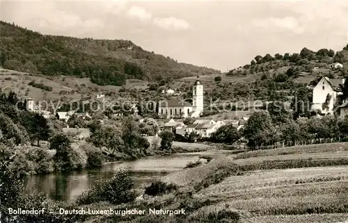 AK / Ansichtskarte Bollendorf_Pont Kirche Panorama Deutsch Luxemburgischer Naturpark Bollendorf_Pont