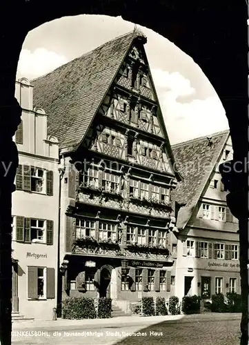 AK / Ansichtskarte Dinkelsbuehl Deutsches Haus Dinkelsbuehl