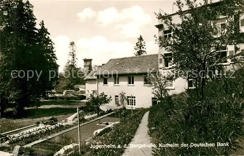 AK / Ansichtskarte Jugenheim_Seeheim Jugenheim Kurheim der Deutschen Bank Jugenheim