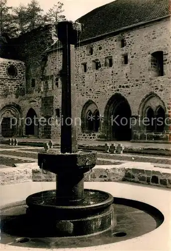 AK / Ansichtskarte Arnsburg_Hessen Kloster Brunnen Arnsburg Hessen