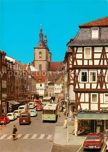 AK / Ansichtskarte Fulda Marktstrasse Stadtpfarrkirche Fulda