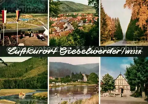 AK / Ansichtskarte Gieselwerder Panoramen Gieselwerder