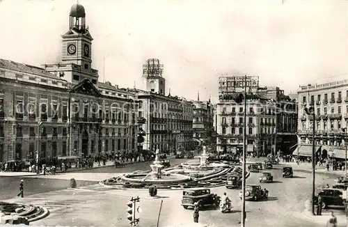 AK / Ansichtskarte Madrid_Spain Puerta del Sol Madrid Spain