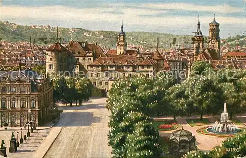 AK / Ansichtskarte Verlag_Wiedemann_WIRO_Nr. 2695 A Stuttgart Altes Schloss 