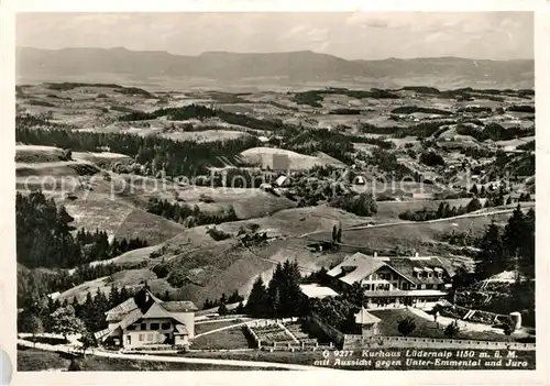 AK / Ansichtskarte Emmental_Region Kurhaus Luedernalp mit Unteremmental und Jura Emmental Region