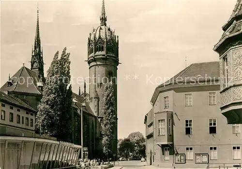 AK / Ansichtskarte Wittenberg_Lutherstadt Schlossplatz Wittenberg_Lutherstadt