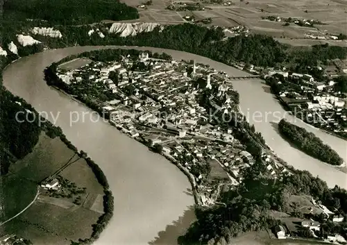 AK / Ansichtskarte Wasserburg_Inn Fliegeraufnahme Wasserburg Inn