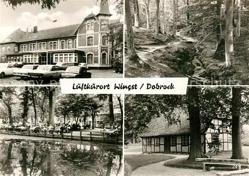 AK / Ansichtskarte Wingst Waldschloesschen Dobrock Restaurant Terrasse Waldpartie Wingst