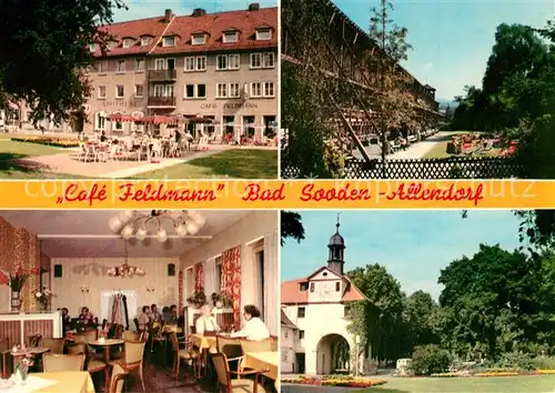 AK / Ansichtskarte Sooden Allendorf_Bad Cafe Feldmann  Sooden Allendorf_Bad