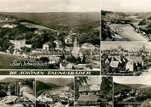 AK / Ansichtskarte Schwalbach_Bad Nassau Soden Schlangenbad Bad Ems Schwalbach_Bad