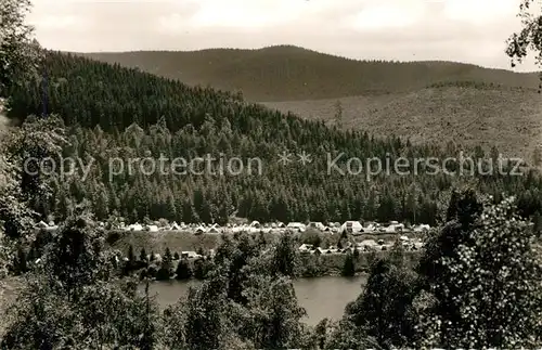 AK / Ansichtskarte Osterode_Harz Campingplatz Soesetalsperre Landschaftspanorama Osterode_Harz