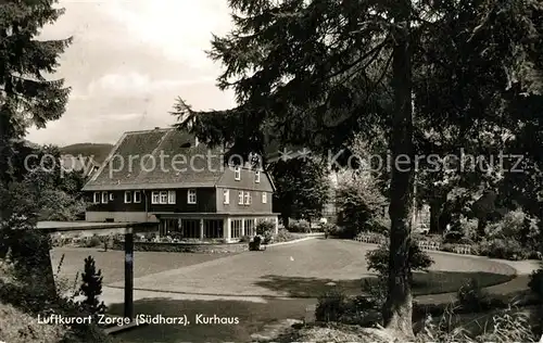 AK / Ansichtskarte Zorge Kurhaus Luftkurort Zorge