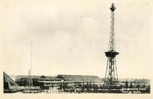 AK / Ansichtskarte Charlottenburg Funkturm Charlottenburg