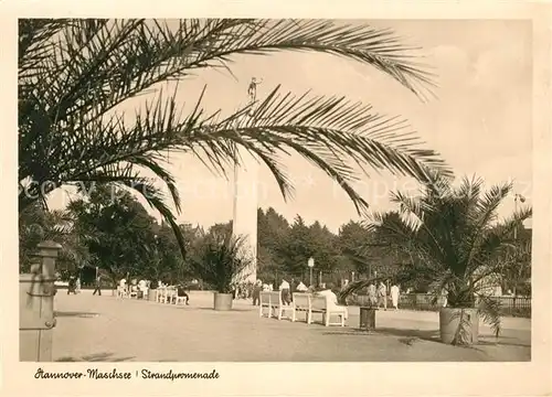 AK / Ansichtskarte Hannover Strandpromenade am Maschsee Hannover