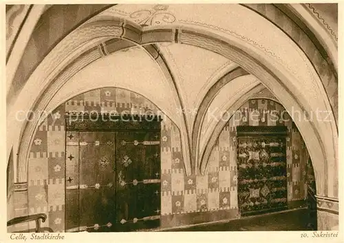 AK / Ansichtskarte Celle_Niedersachsen Stadtkirche Sakristei Celle_Niedersachsen