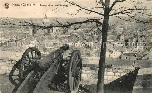 AK / Ansichtskarte Namur_sur_Meuse Citadelle Canon et Panorama Namur_sur_Meuse