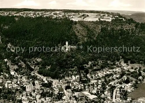 AK / Ansichtskarte Bad_Liebenzell Burg Unterlengenhardt Schwarzwald Fliegeraufnahme Bad_Liebenzell