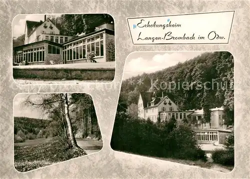 AK / Ansichtskarte Langen_Brombach Erholungsheim Landschaftspanorama Langen Brombach