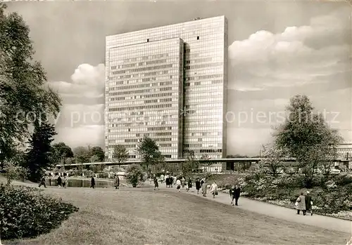 AK / Ansichtskarte Duesseldorf Phoenix Rheinrohr Hochhaus neue Autohochstrasse Duesseldorf