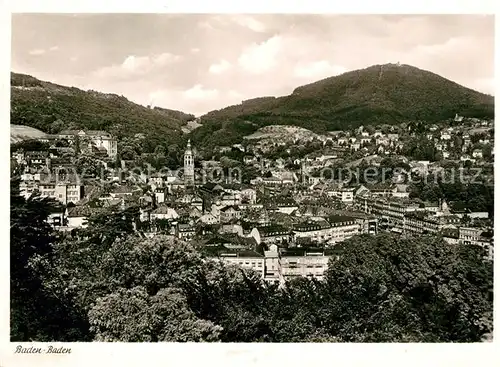 AK / Ansichtskarte Baden Baden Stadtpanorama Baden Baden