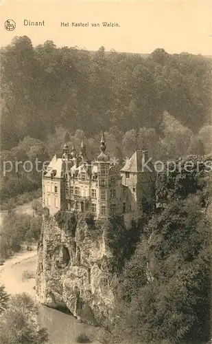 AK / Ansichtskarte Dinant_Wallonie Het Kasteel van Walzin Dinant Wallonie