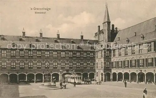 AK / Ansichtskarte Gravenhage Binnenhof Strassenbahn Gravenhage