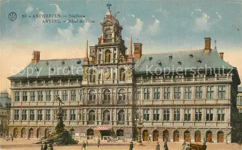 AK / Ansichtskarte Anvers_Antwerpen Hotel de Ville Anvers Antwerpen