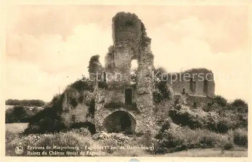 AK / Ansichtskarte Mariembourg Ruines du Chateau Mariembourg