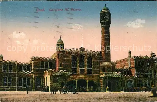 AK / Ansichtskarte Gand_Belgien La Gare Saint Pierre Bahnhof Gand Belgien