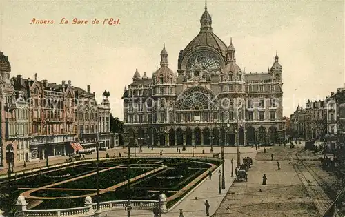 AK / Ansichtskarte Anvers_Antwerpen Gare de l Est Bahnhof Anvers Antwerpen