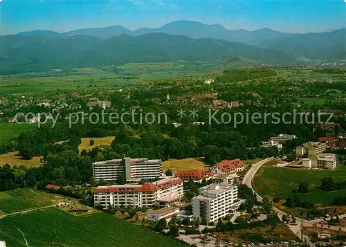 AK / Ansichtskarte Bad_Krozingen Reha Kliniken Sinnighofen Lazariterhof Schwarzwaldklinik Privatklinik Baden Fliegeraufnahme Bad_Krozingen