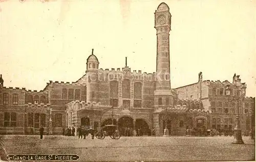 AK / Ansichtskarte Gand_Belgien La Gare Saint Pierre Bahnhof Gand Belgien