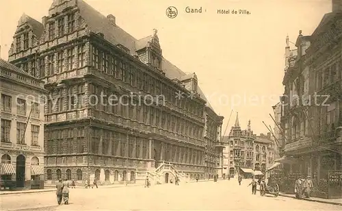 AK / Ansichtskarte Gand_Belgien Hotel de Ville Gand Belgien